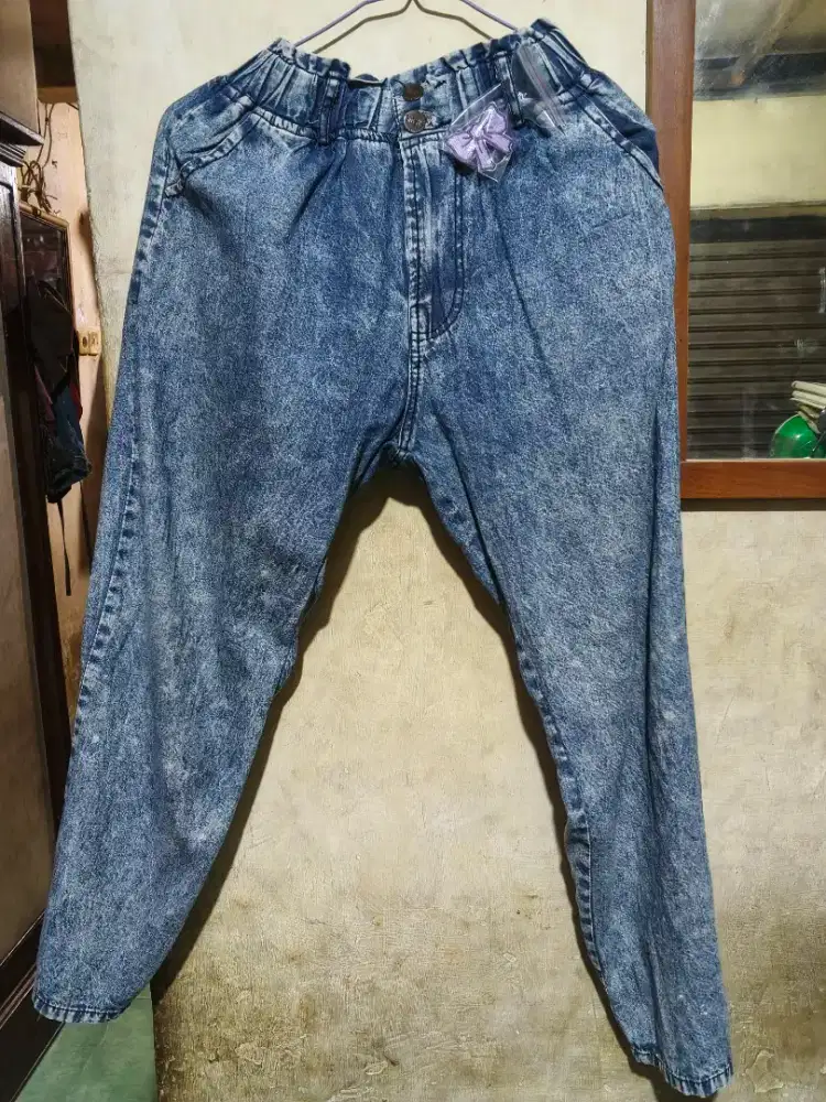 SETELAN CELANA DAN KEMEJA DENIM PL