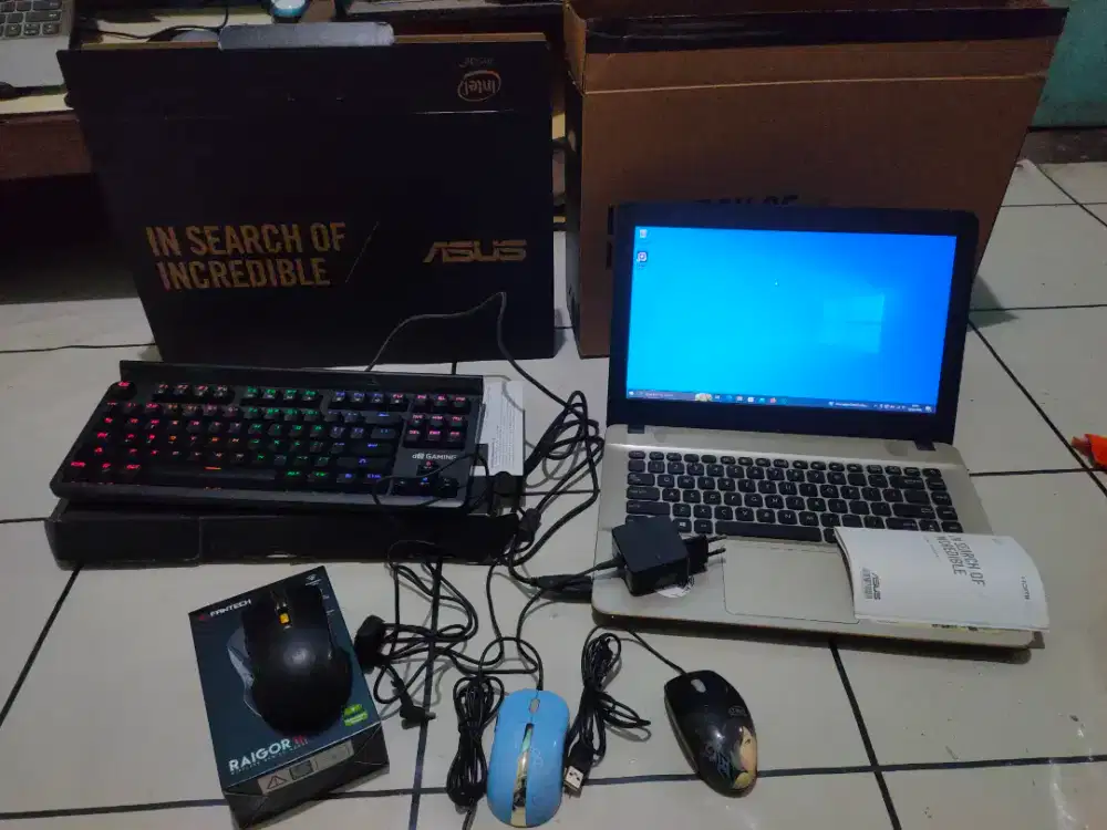 Laptop Asus UPGRADE SSD 256GB (Ngebut) + Dual Storage HDD | Fu