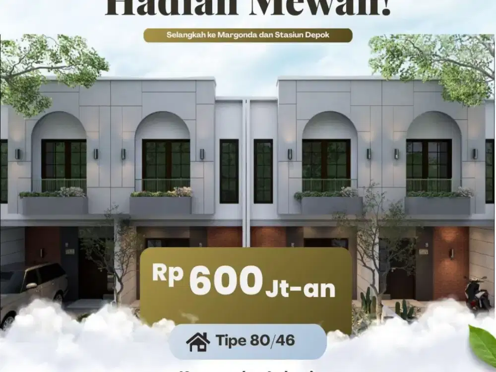 Rumah Pancoran Mas Depok 5 Menit Ke Stasiun KRL Dekat Angkutan Umum