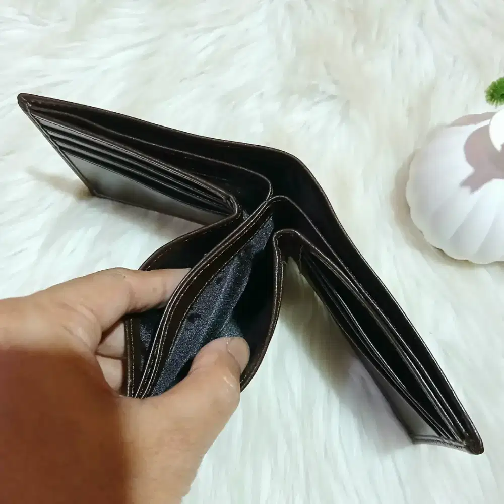 Dompet Pria Kulit Sapi Asli Premium Pullup model 3 dimensi