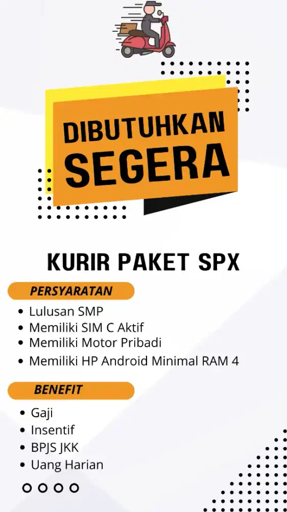 Lowongan Kerja Kurir Paket