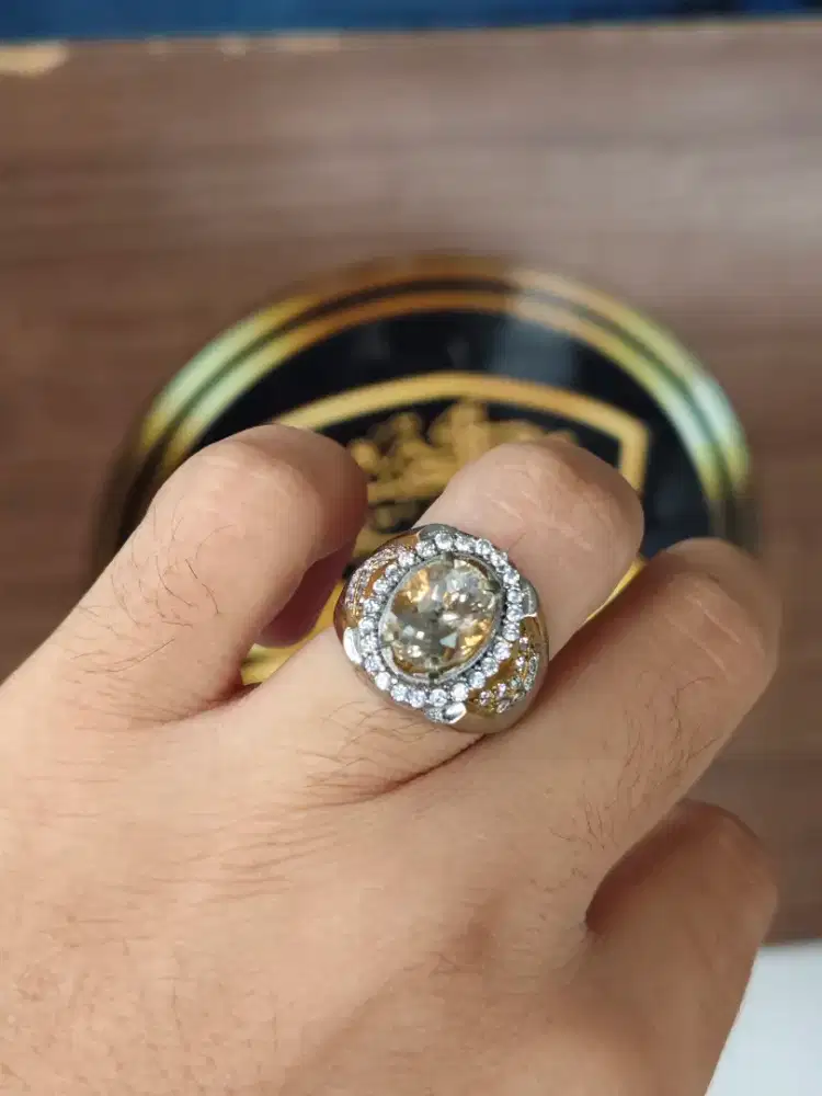 Natural Sherry Topaz IRR 3.60crt kristal Luster gemericik Memo WGL