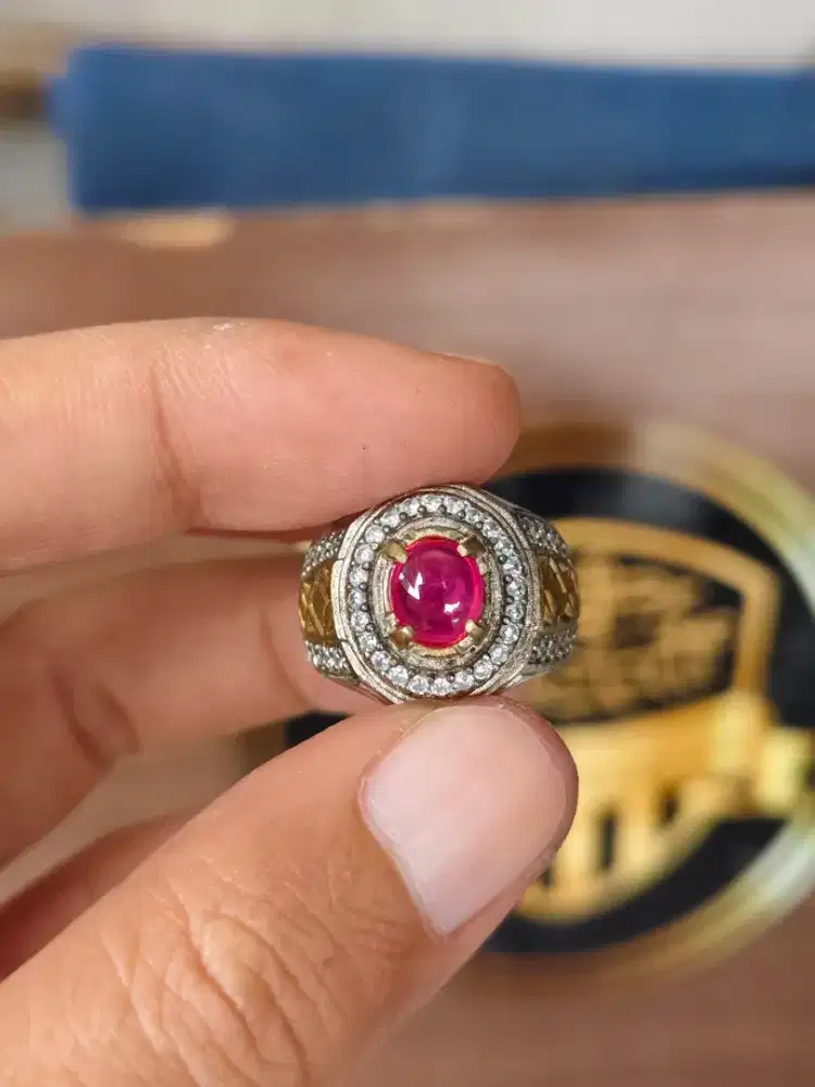 Natural Ruby Corundum 1.47crt kristal Ngair Ajiib Memo WGL