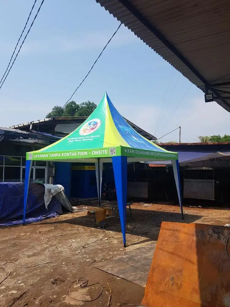 Tenda kerucut / custom bisa request gambar . Ready Palembang