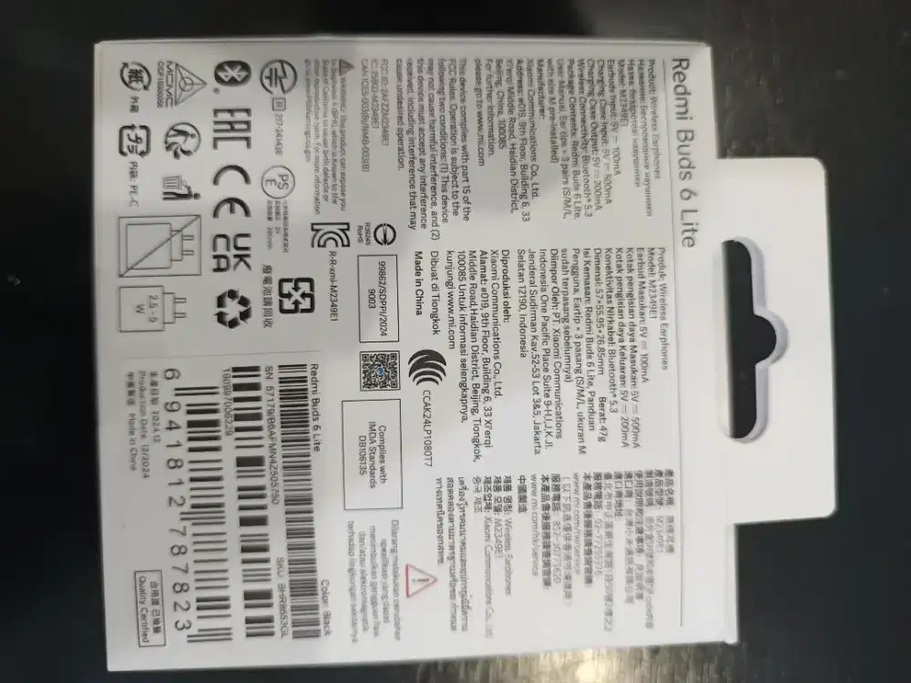 1 unit headseat redmi buds 6 lite