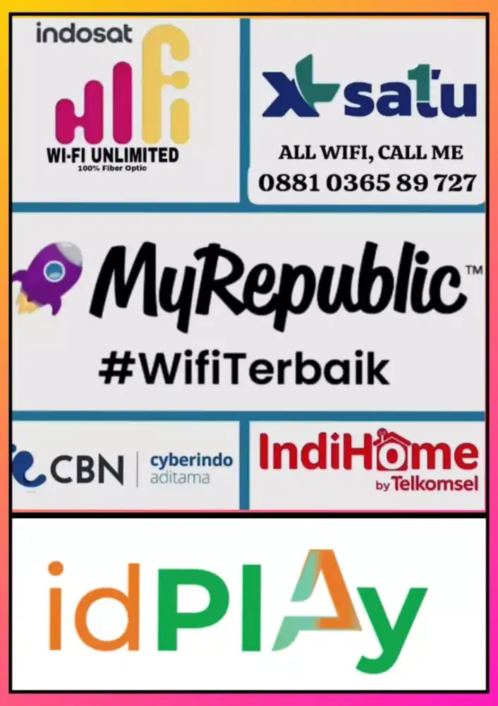 Promo pemasangan wifi all provider.