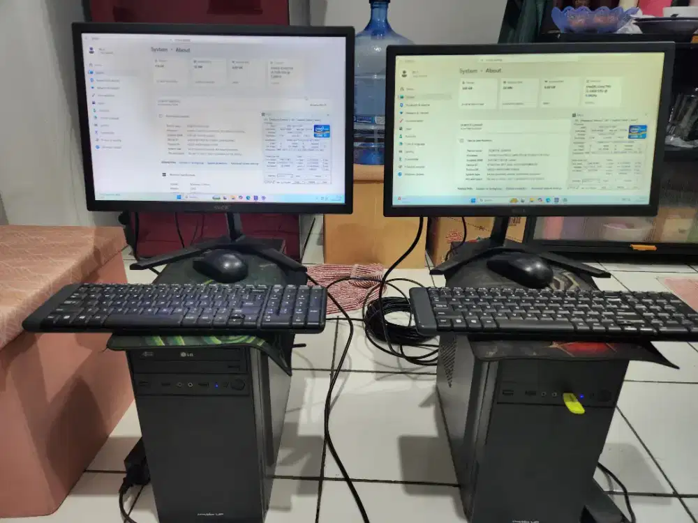 2 Set Komputer Intel Core i5 & Core i3