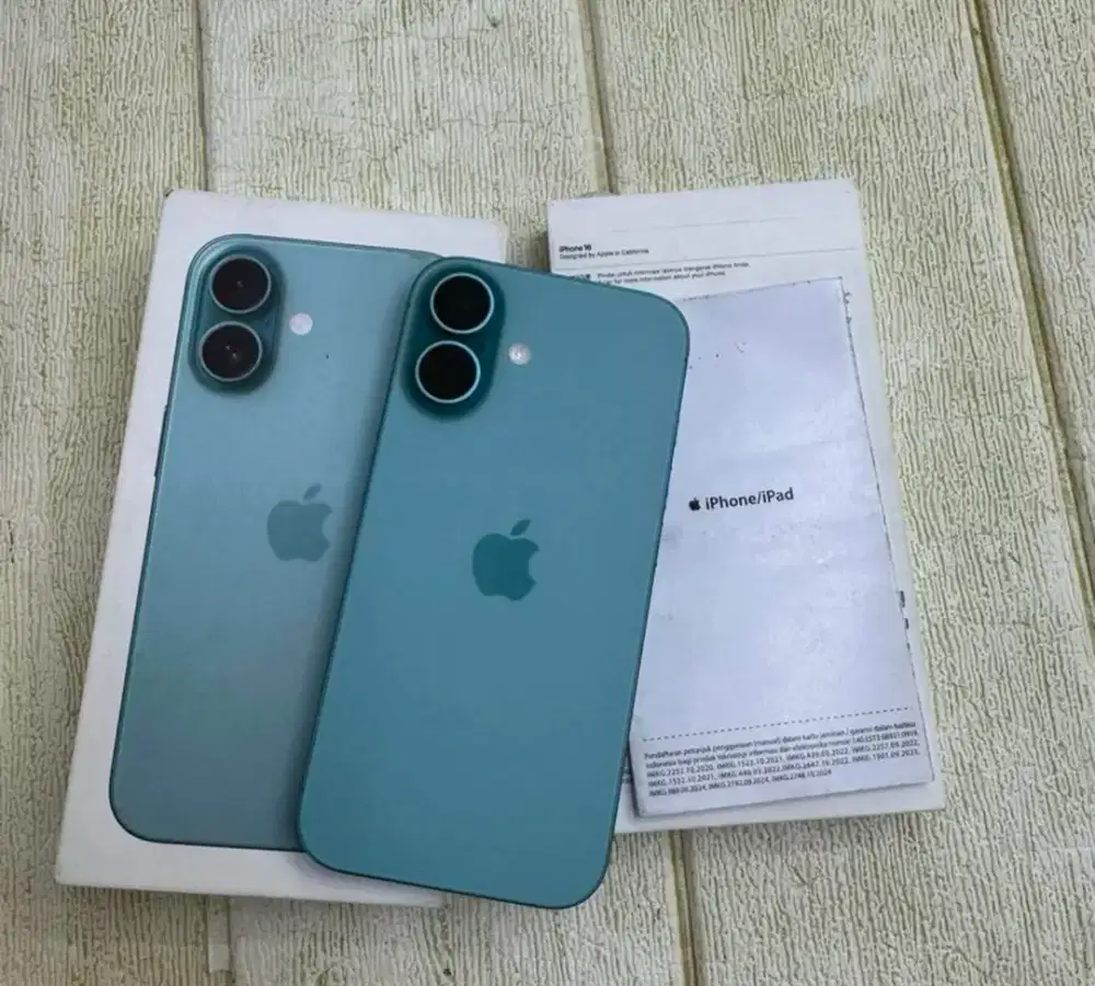iPhone 16 128Gb Bh100% Garansi Juli 2026