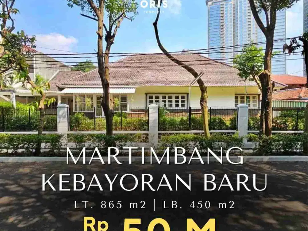 Rumah Bergaya Vintage Depan Taman Prime Area Di Kebayoran Baru Jakarta Selatan