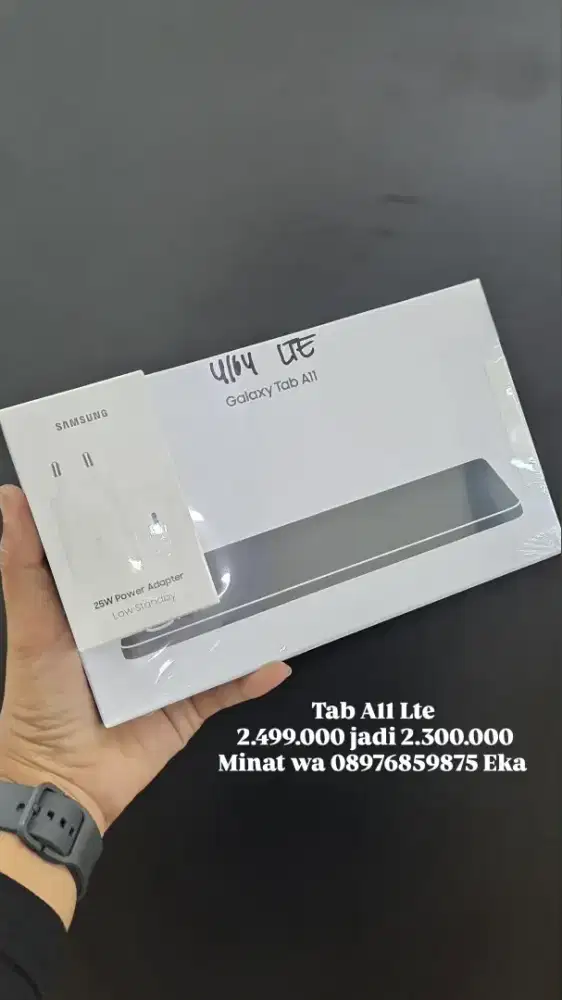 (READY STOK) SAMSUNG GALAXY TAB A11 LTE FREE TA 25W SEHARGA 300K