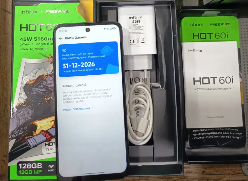 HP SEKEN INFINIX HOT 60i RAM 6/128 GB NO MINUS