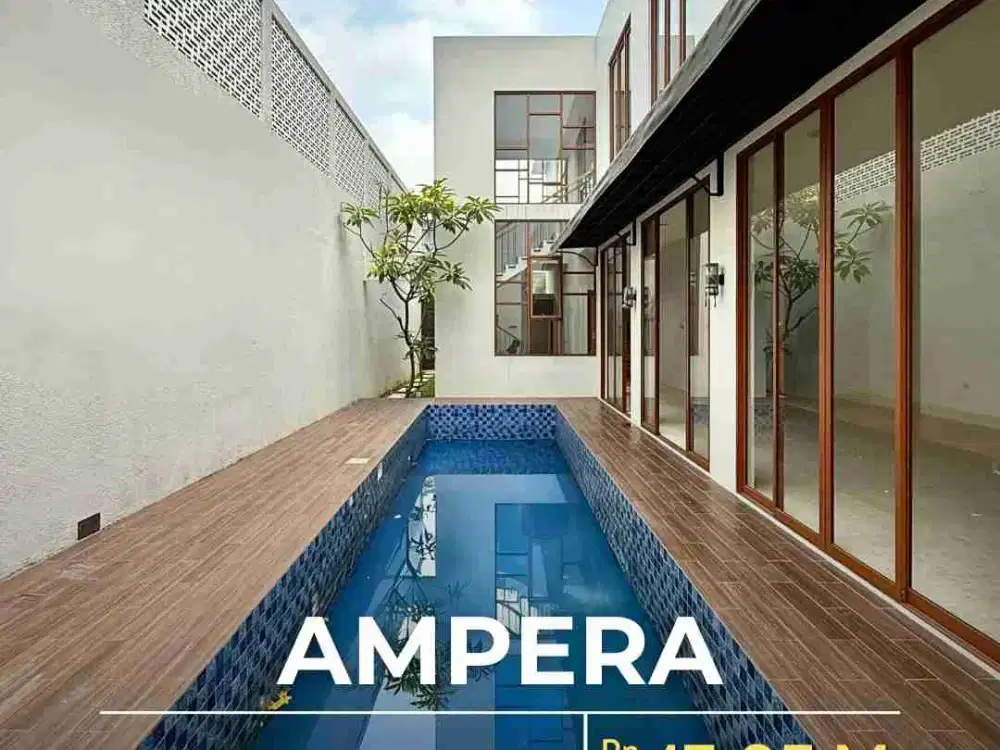 Rumah Brand New Ada Private Pool Dlm Townhouse di Ampera Kemang Jakarta Selatan