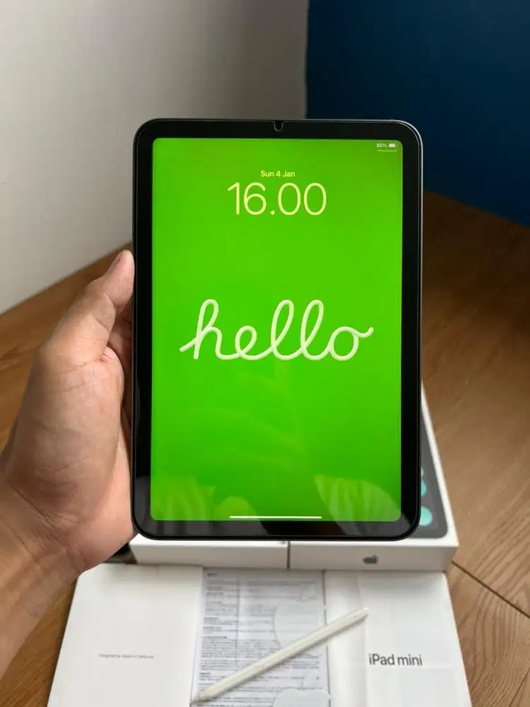 iPad Mini 6 256GB Wifi Only Fullset Mulus Like New