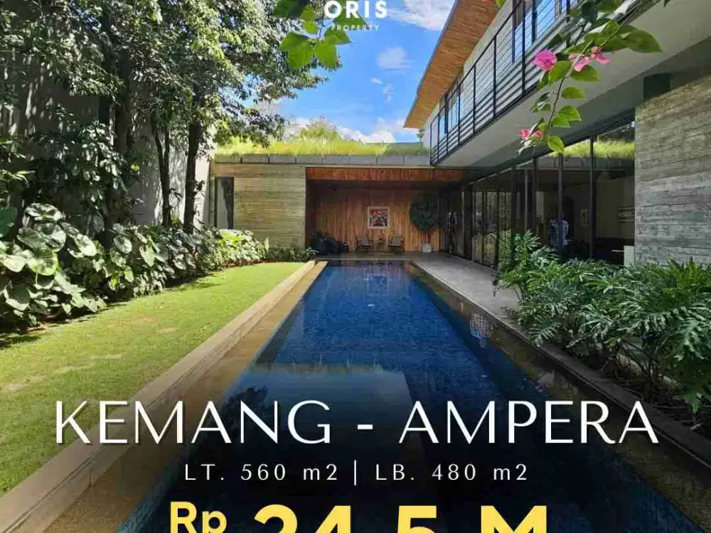 Rumah Mewah Desain Moderen Ada Private Pool di Ampera Kemang Jakarta Selatan