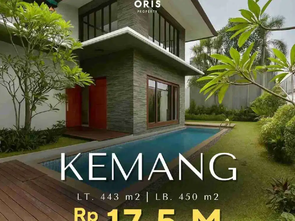 Rumah Modern Tropical Hoek Ada Private Pool Di Kemang Jakarta Selatan