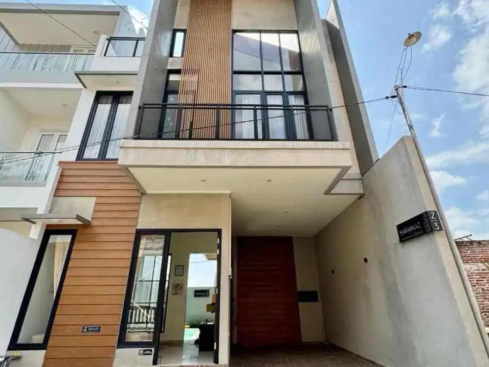 villa full furnish swimming pool mutiara panderman batu malang