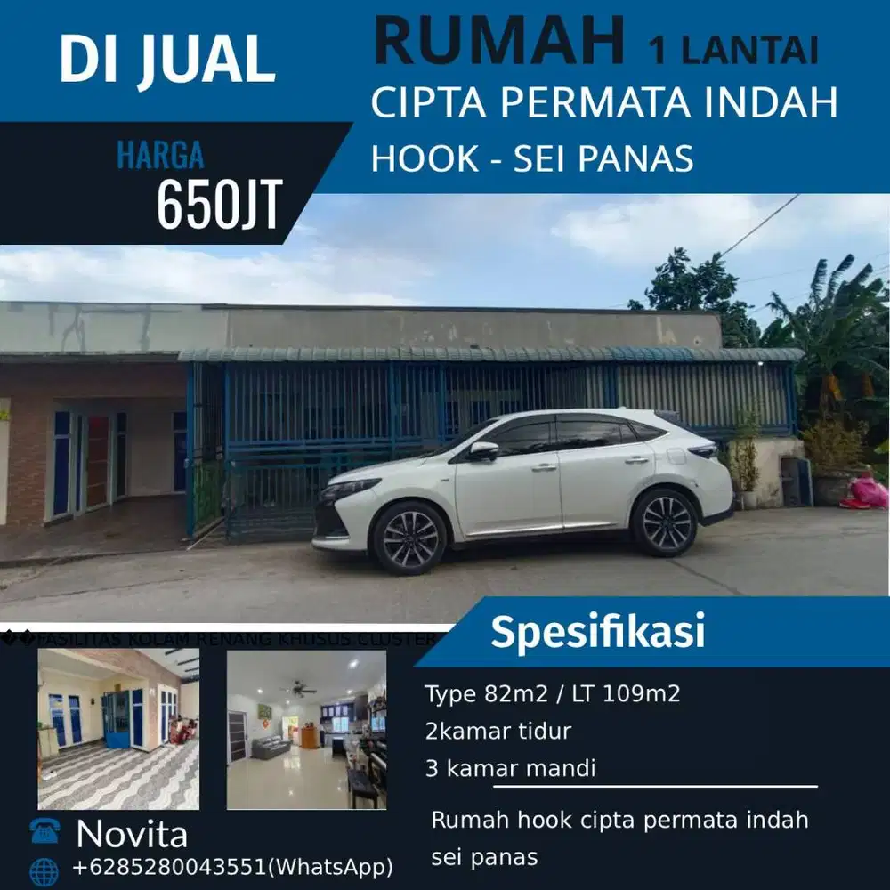Rumah hook cipta permata indah sei panas