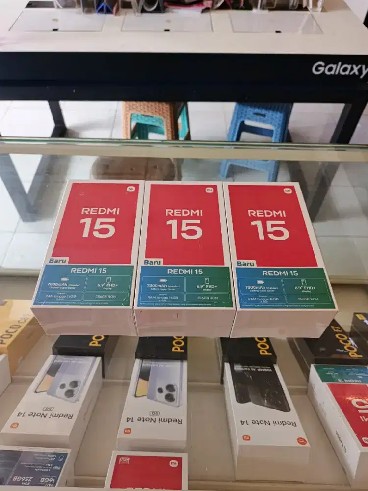 Berminat silahkan WA Xiaomi Redmi 15 NFC 8+8/256 Garansi resmi 15bln