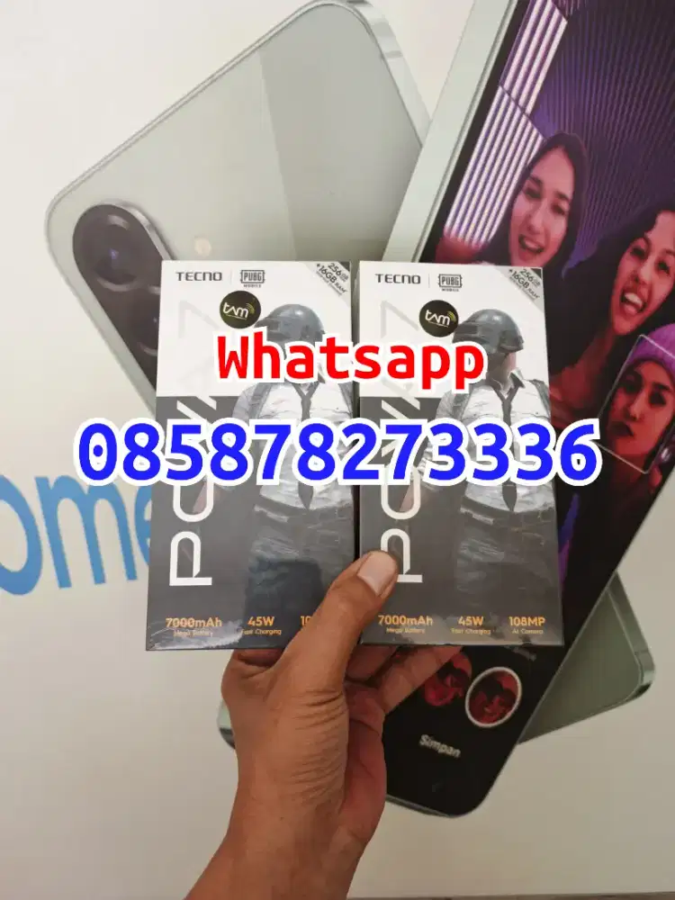 Berminat silahkan WA Tecno Pova 7 8+8/256 Garansi resmi 13bln