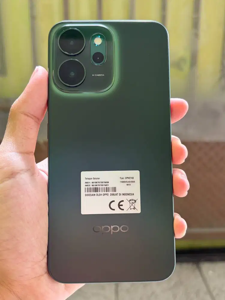 OPPO Reno14 F 5G 8/256GB Warna Luminous Green