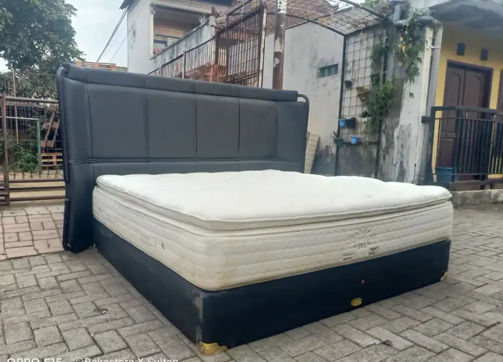 Springbed kingkoil Lenhart fullset sandaran Lady Americana uk 180