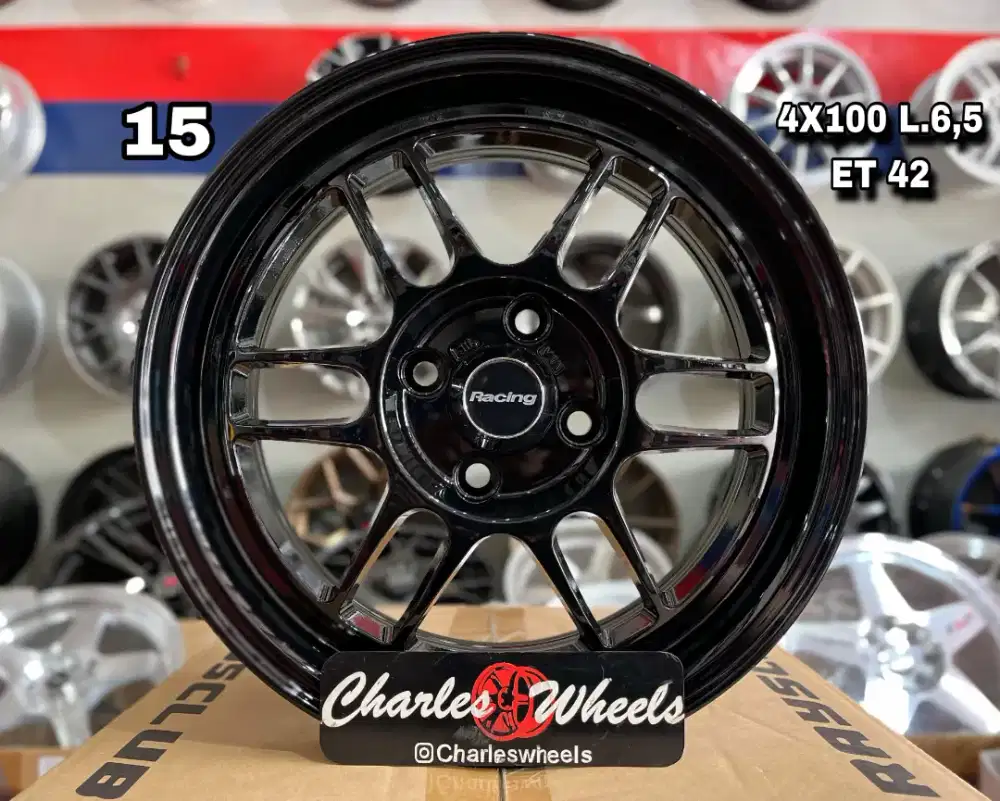 VELG ENKEI RPF-1 RING 15 HITAM GLOSSY