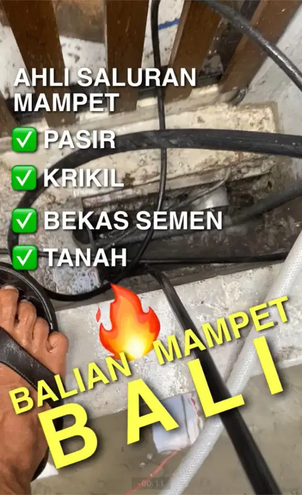 TUKANG MAMPET SALURAN TERSUMBAT KURAS LIMBAH DETEKSI PIPA BOCOR BALI