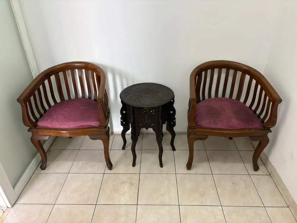 Kursi Betawi Kayu Jati Set