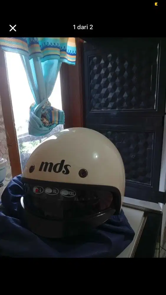helm baru belom pernah dipake