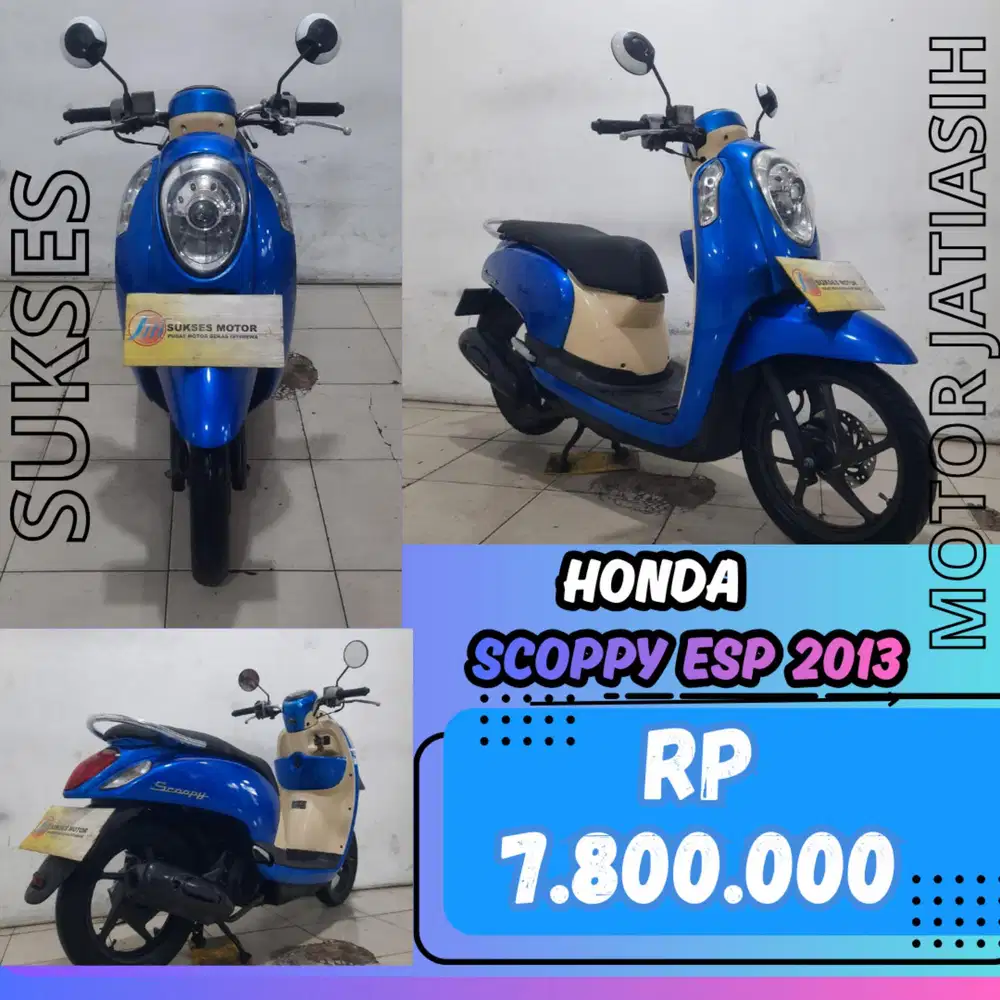 HARGA MURAH HONDA SCOOPY ESP 2013 CASH 7.8 JUTA BISA MENGGUNAKAN CC