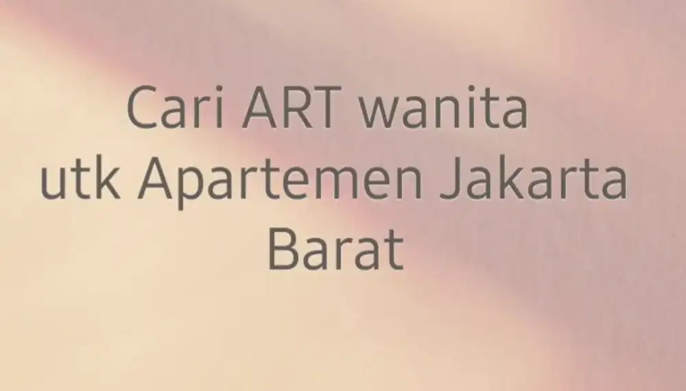 Cari ART majikan langsung