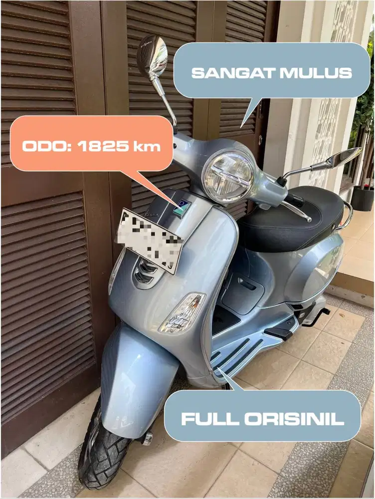EXCLUSIVE PRELOVED: VESPA LX IGET 125 WHITE LOOKS NEW SUPER MULUS LOW