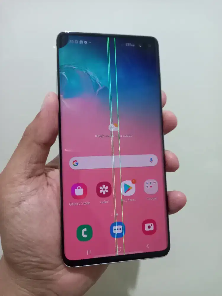 Samsung Galaxy S10+ Plus Ram 8/128Gb Lte Batangan ada minus dibaca