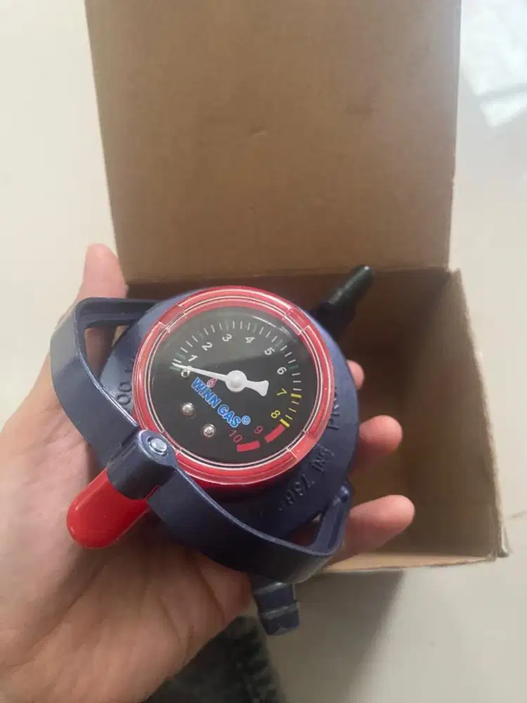 Regulator Gas Anti Bocor Winn Gas W 900 M +meter Double Lock ORIGINAL