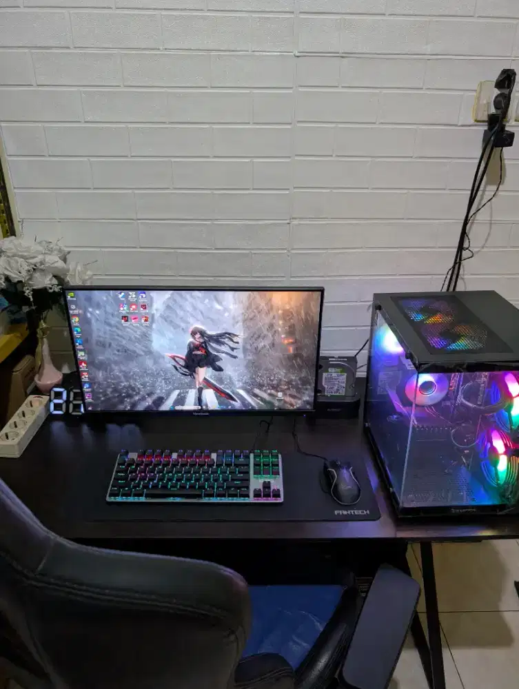 Pc gaming editing rendering high spek fullset