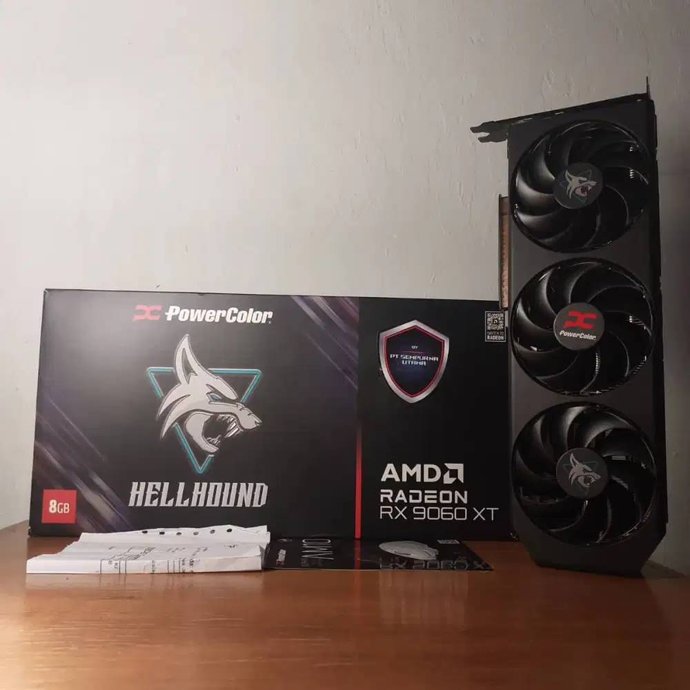 Powercolor Hellhound RX 9060 XT OC 8GB Garansi Sempurna Agustus 2027