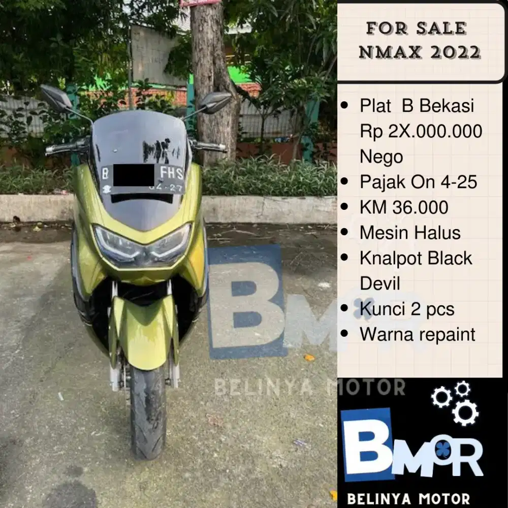 Nmax 2022 low KM  pajak on