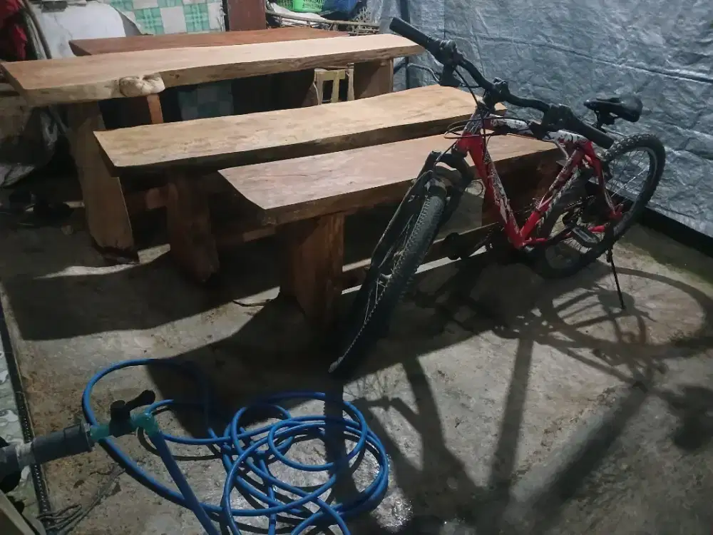 Dj meja solid dan bangku pj solid borong ecer ok