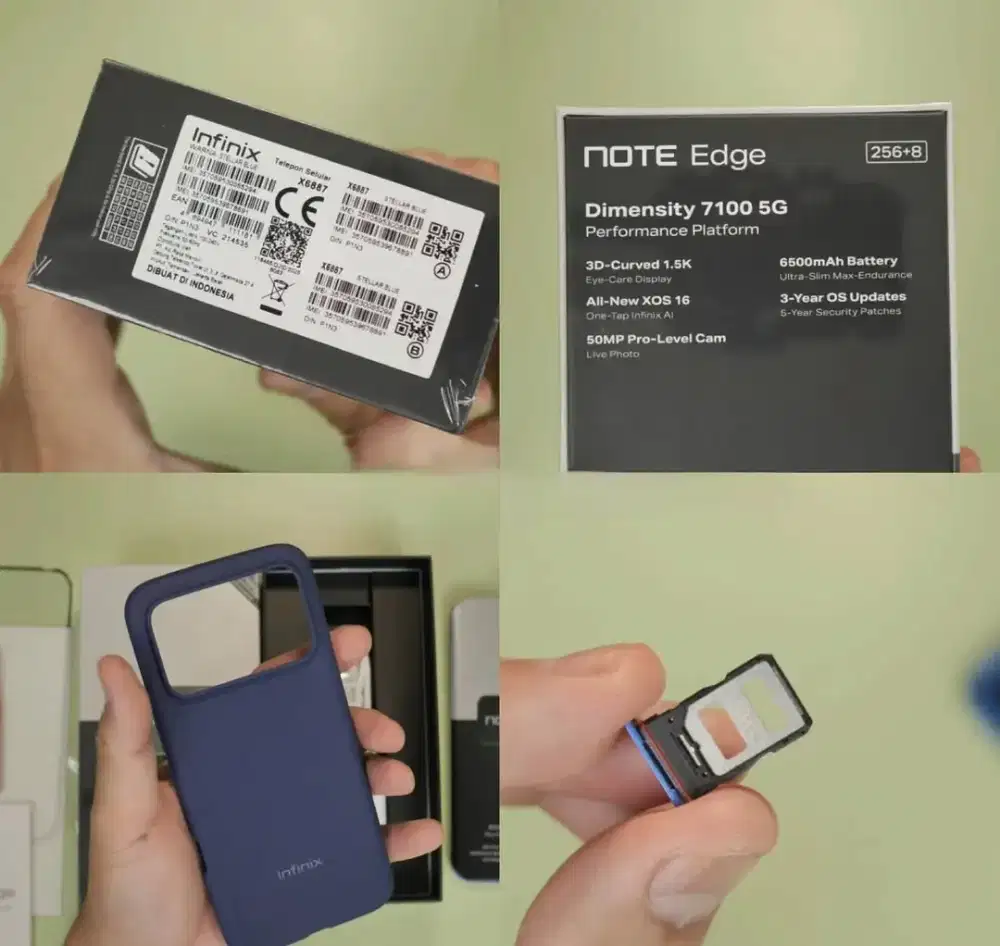 Ready Stock Infinix NOTE Edge 5G+ 8/256, Tipis, Ngebut, Hadiah Banyak!