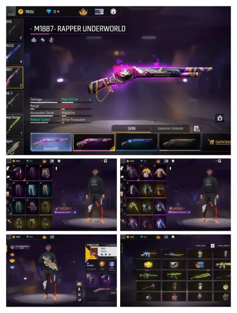 Jual akun ff amna dan terpercaya 100%