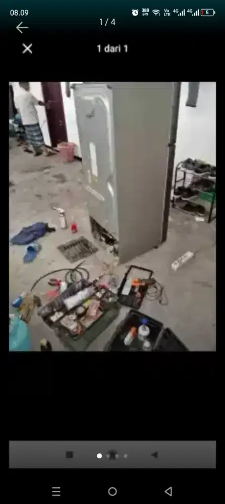 Kulkas showcase freezer box/rak bongkar pasang ac m.cuci (service)