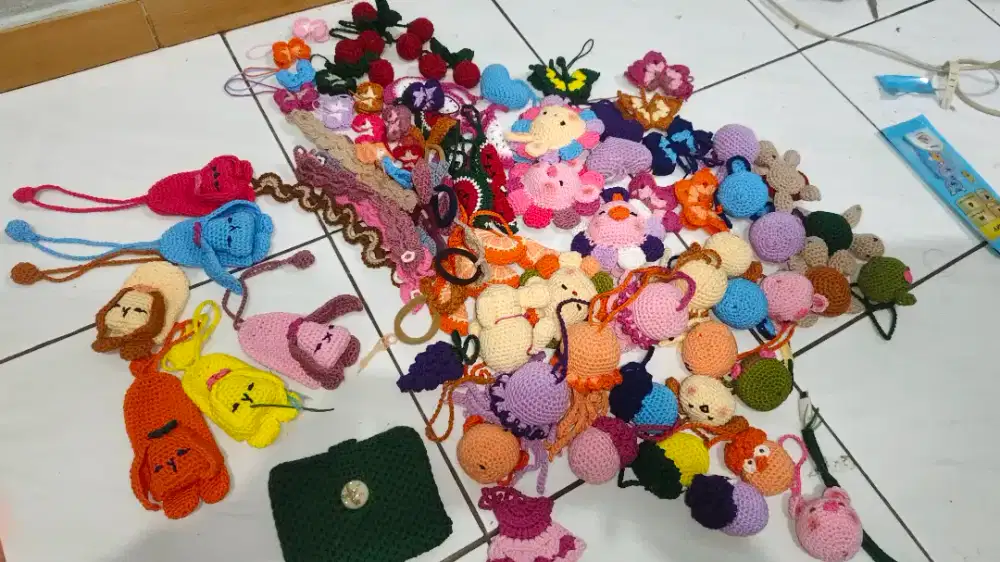 Gantungan kunci amigurumi