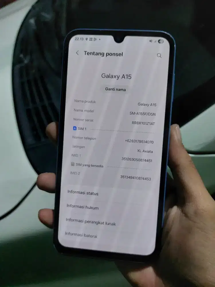 Samsung A15 Ram 8/128 Resmi sein