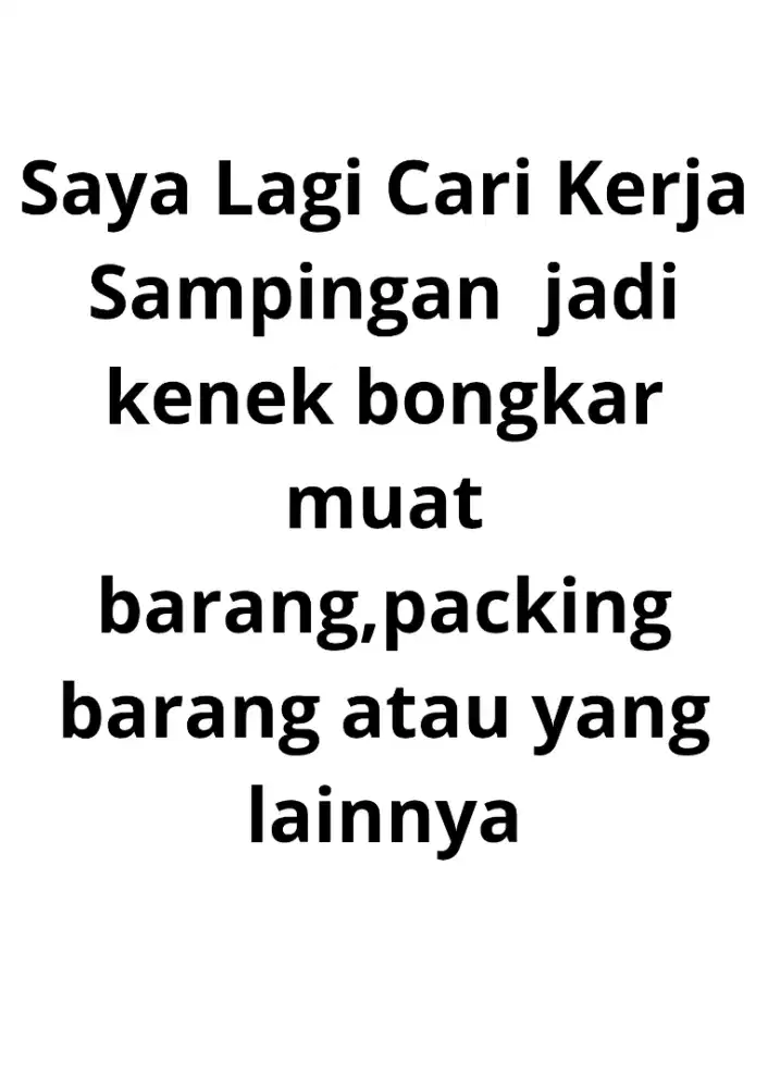 Cari Kerja sampingan