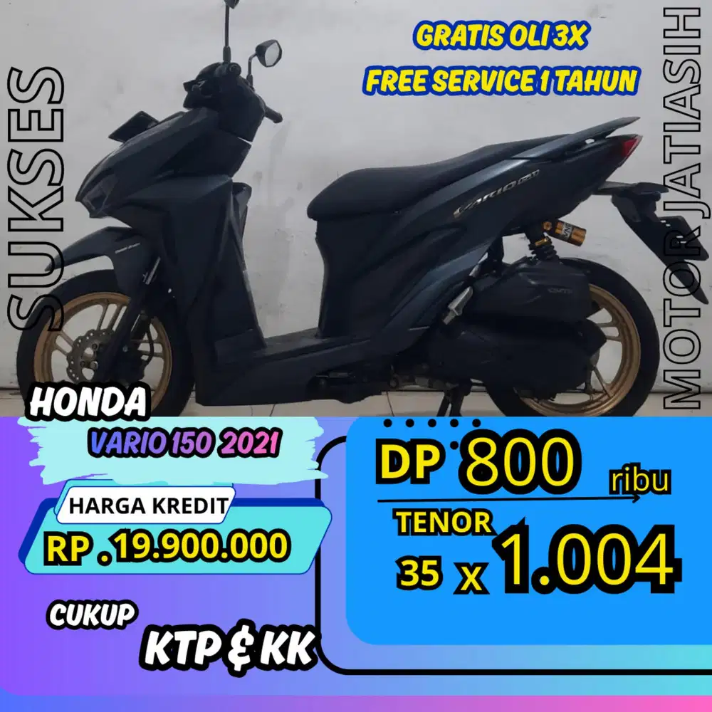 DP MURAH HONDA VARIO 150 KEYLESS 2021 DP 800 RIBU BISA CASH/KREDIT