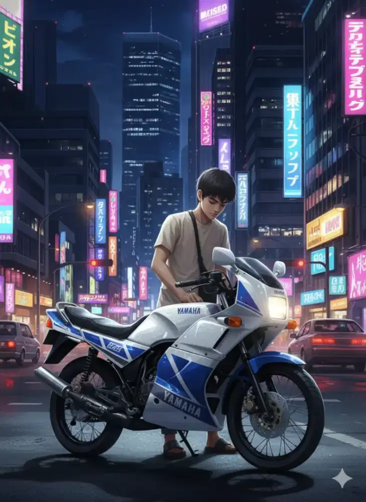 Yamaha RZR 1996 Asli putih