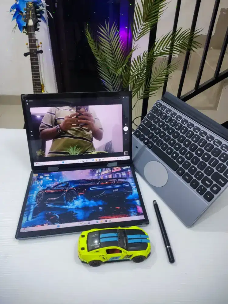 Yoga Book Dual Screen Ram 16/256gb Ssd Siap Pakai COD