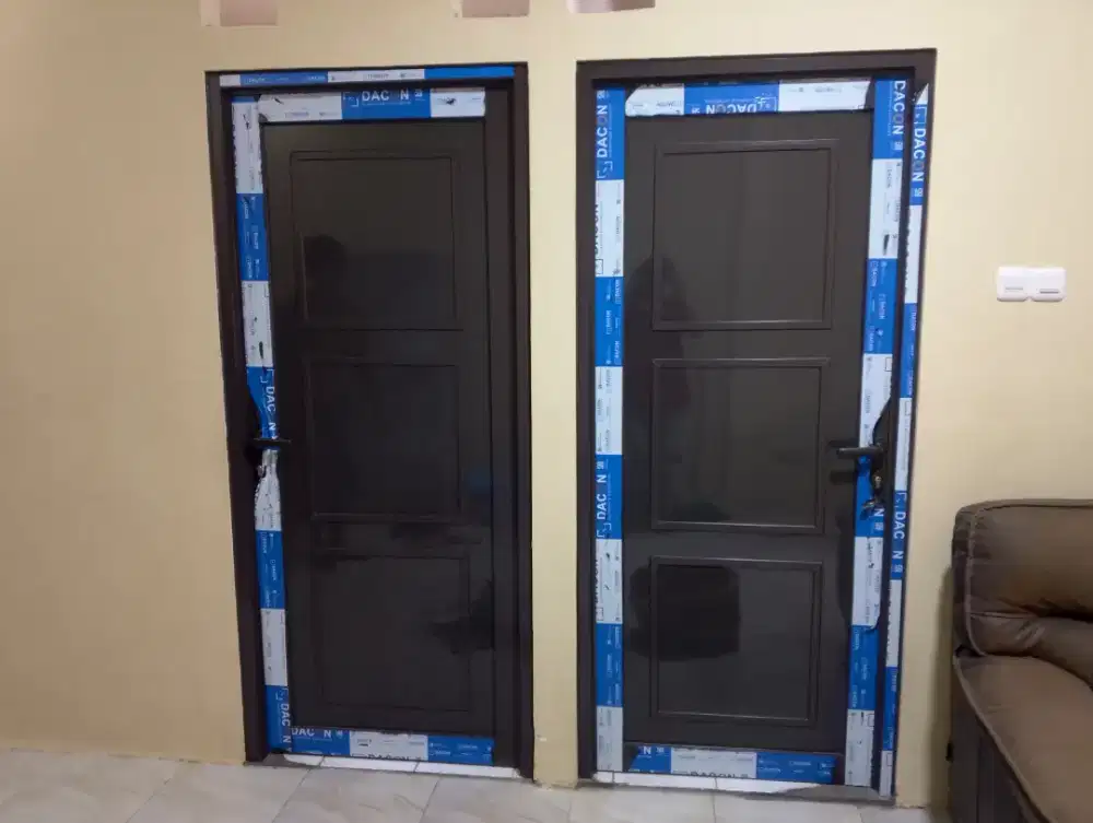 Kusen + Pintu ACP panel variasi ornamen