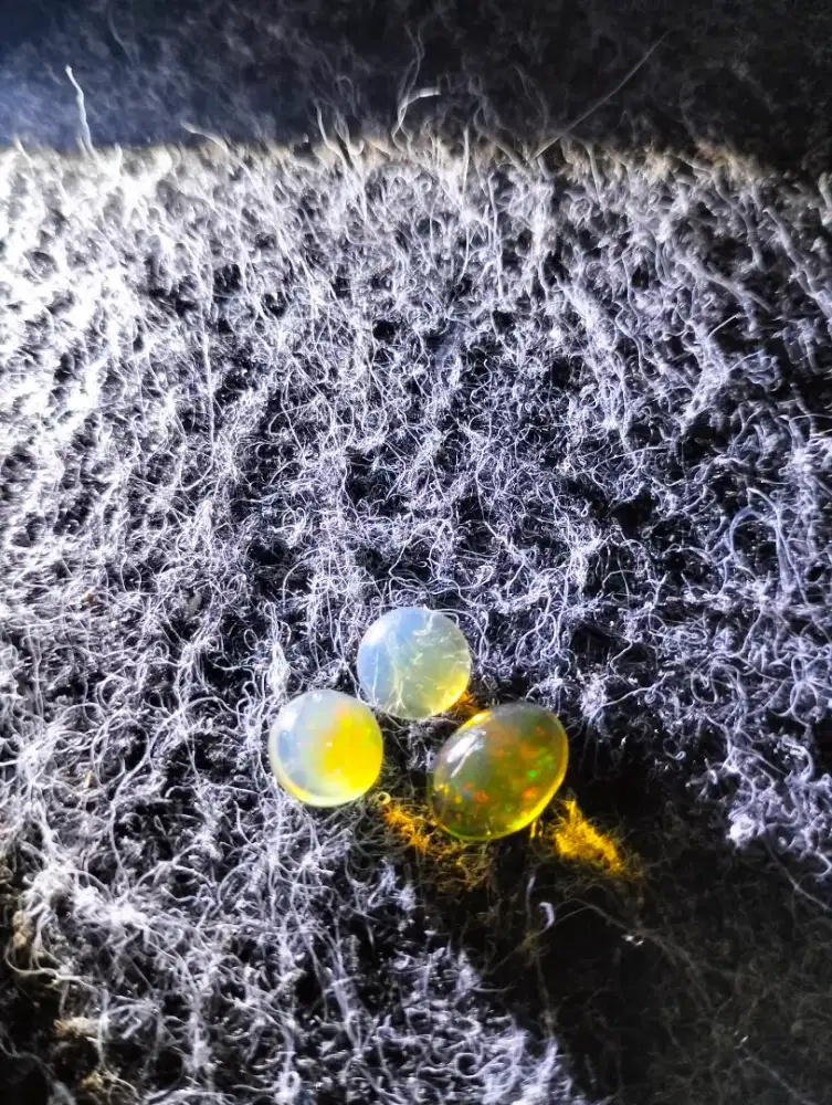 3 pcs batu natural kalimaya Ethopia