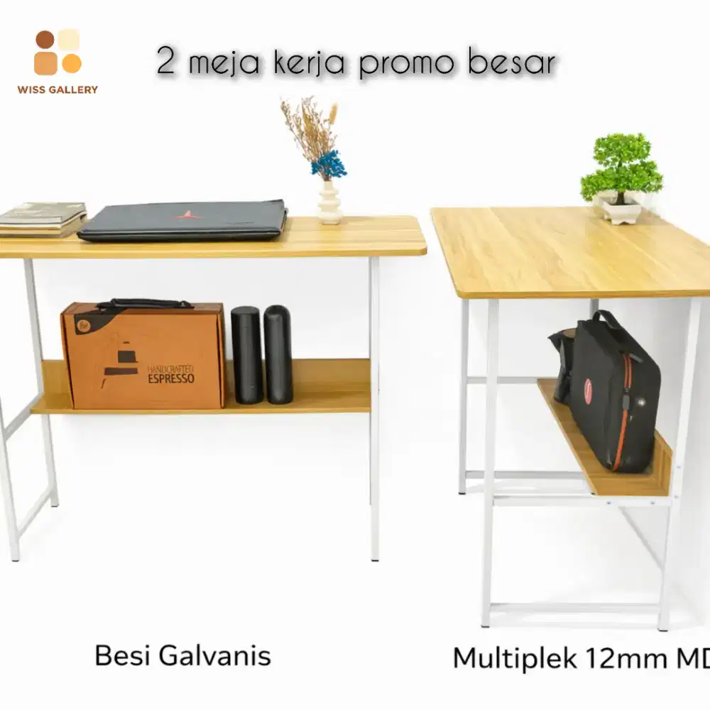 Meja letter L/2meja laptop/kerja/kantor/belajar aesthetic